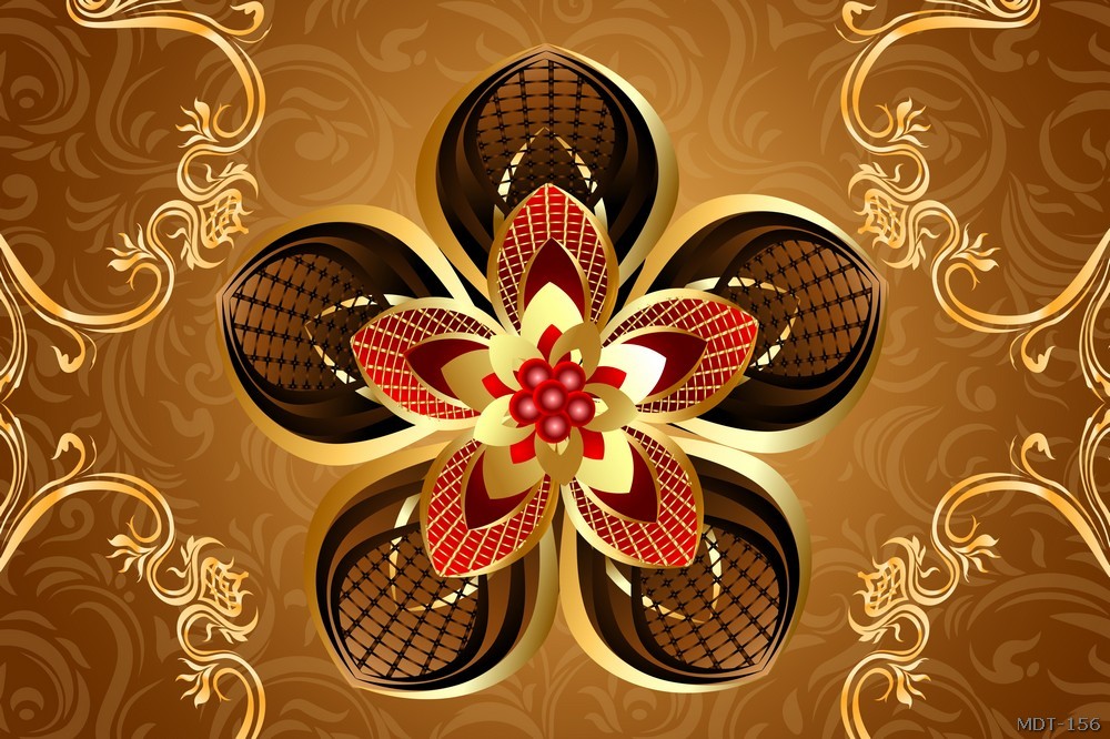 Mẫu dán trần họa tiết MDT-156